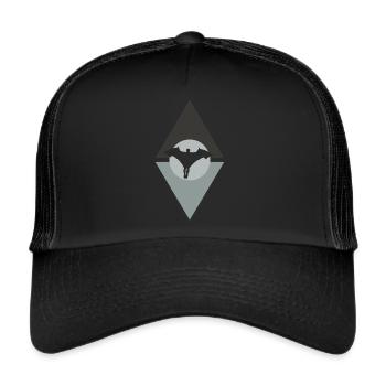 Wingsuit Vol Base Jump Cascadeur - Casquette trucker  - noir/noir - Devant