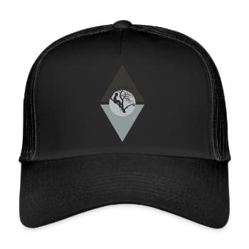 Klettern Kletterer - Trucker Cap - Schwarz/Schwarz - Vorne