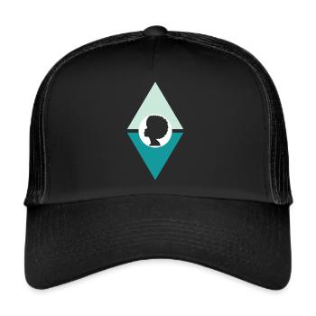 Afro 70s Beat - Trucker Cap - black/black - Front