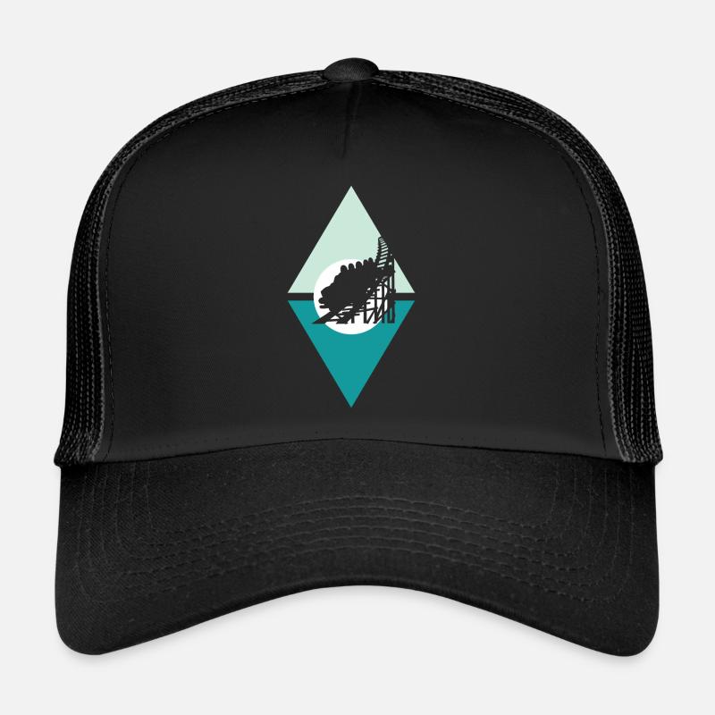 Roller coaster funfair Trucker Cap