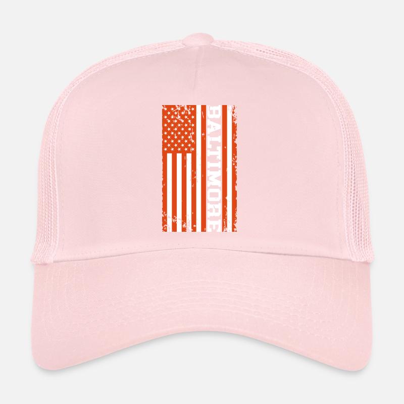 Baltimore Drapeau américain Casquette trucker 
