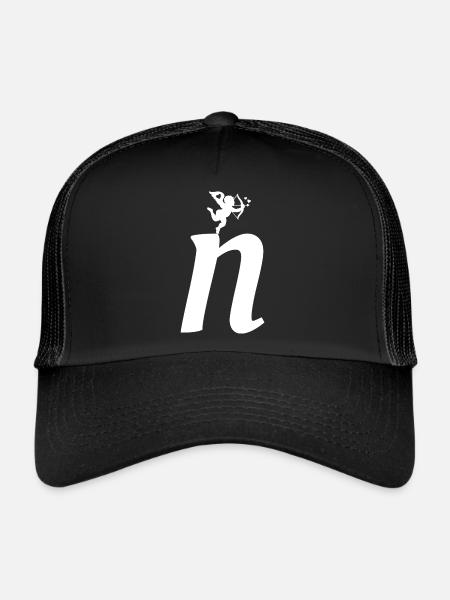 N - Trucker Cap - Schwarz/Schwarz