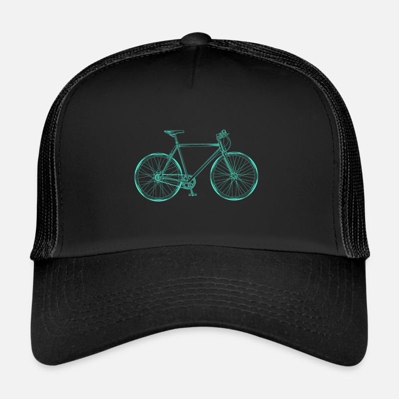 Fahrrad - Trucker Cap - Schwarz/Schwarz