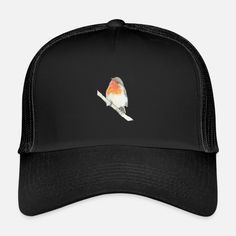 robin - Trucker Cap - black/black
