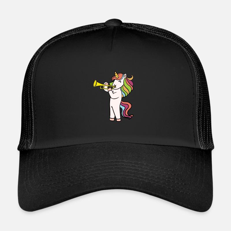 Cooles Trompete buntes Einhorn Unicorn Mädchen Trucker Cap