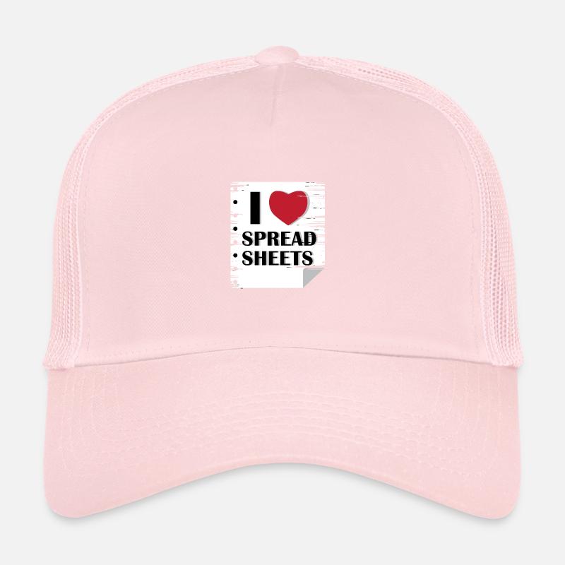 Love Spread Sheets Auditeur Poison Casquette trucker 