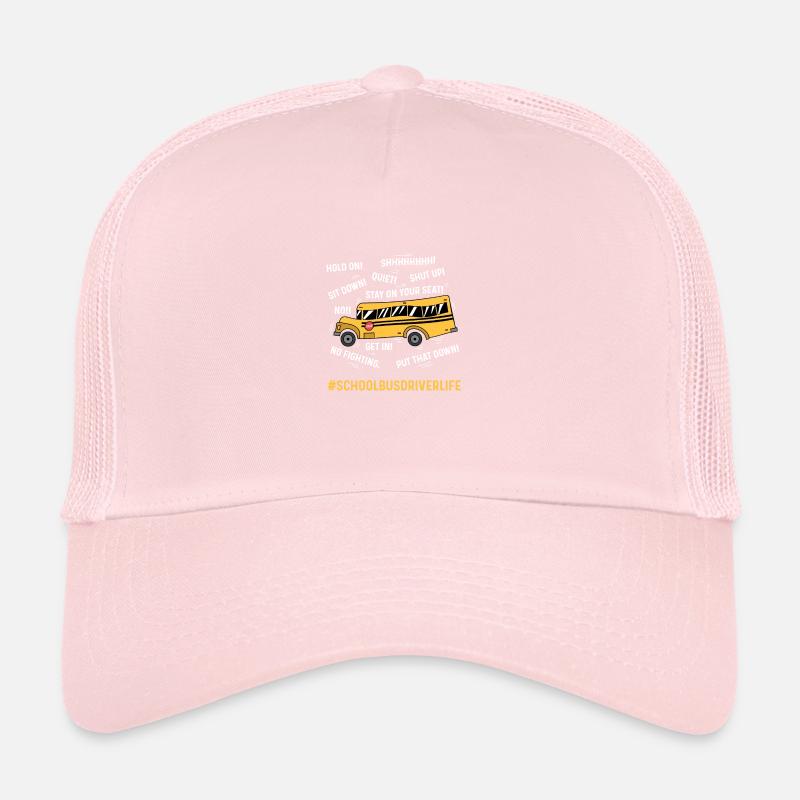 #SchoolBusriiverLife school bus driver gift Trucker Cap