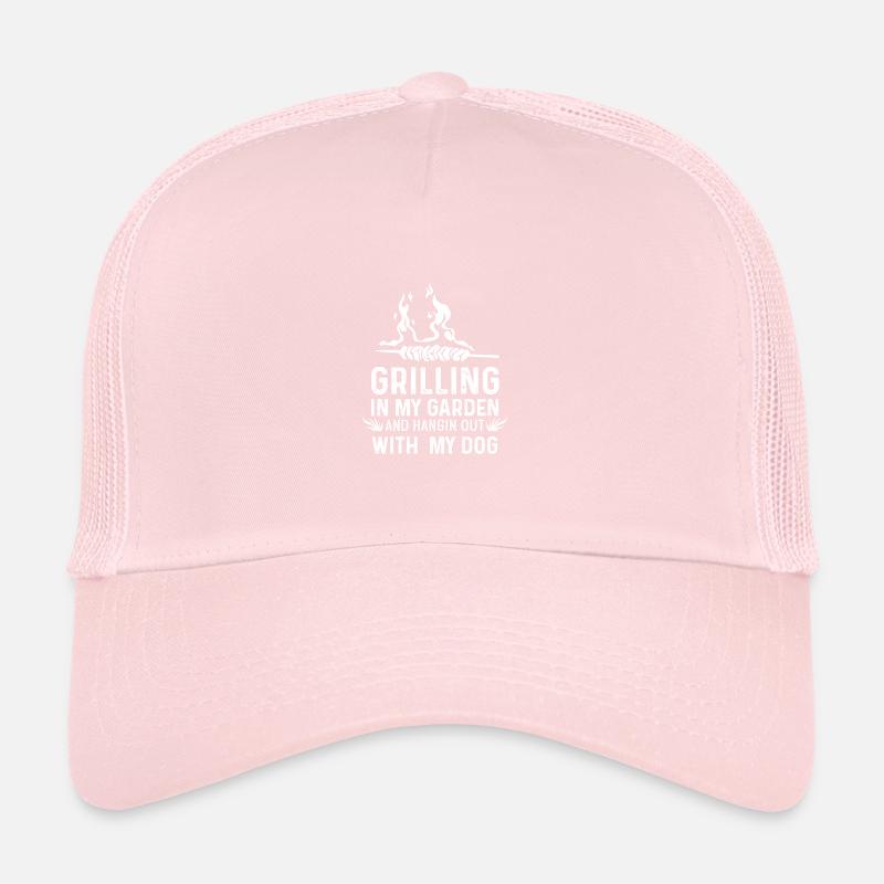 Barbecue dans le jardin Cadeau de chien Casquette trucker 