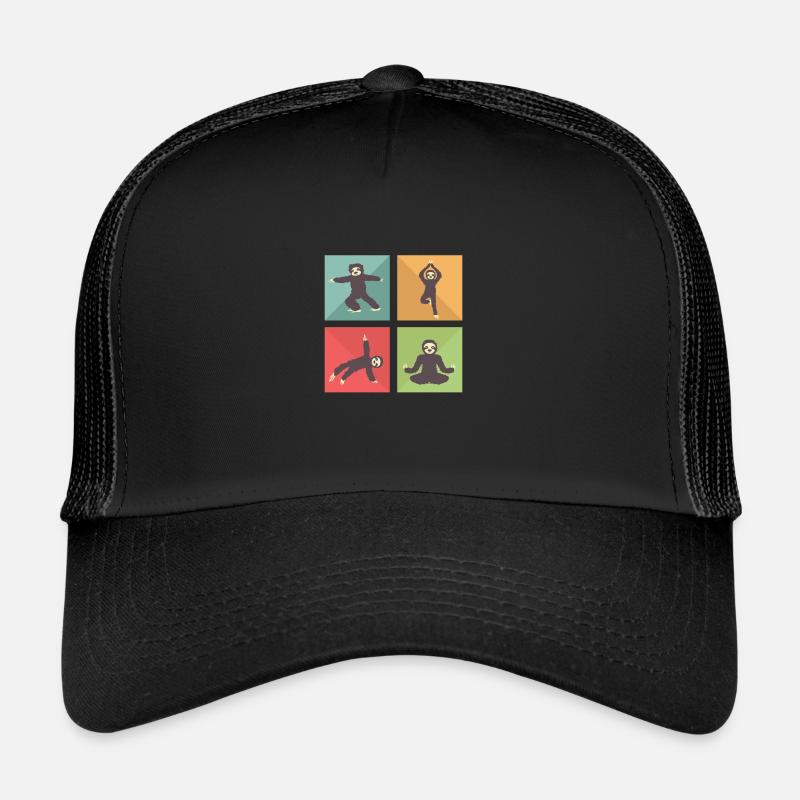 Faultier meditieren Yogalehrer Gift Trucker Cap