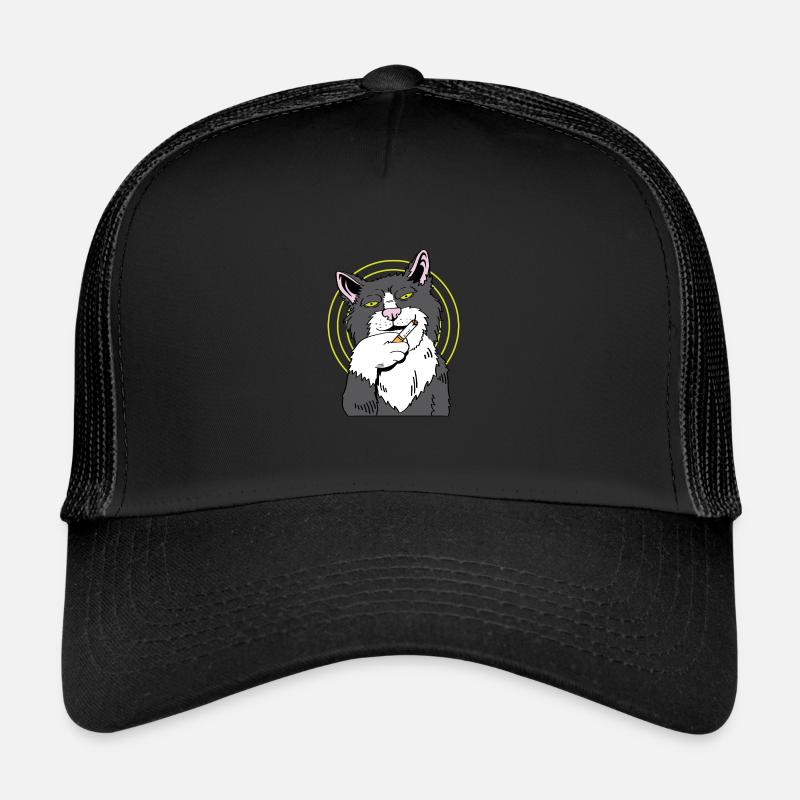 Smoking cold chain smoker gift Trucker Cap