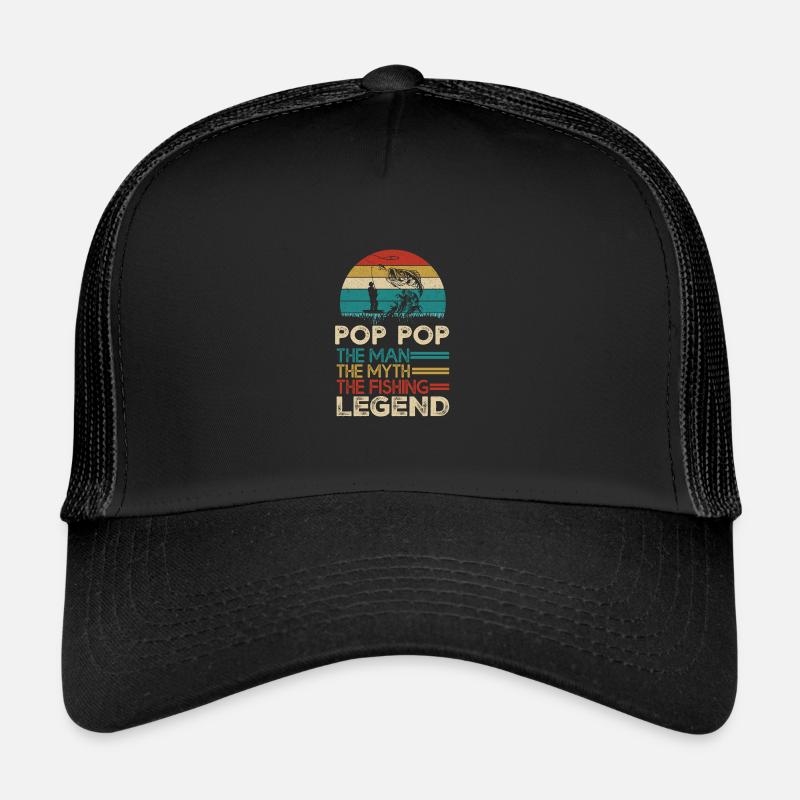 Pop-Pop den Mann, der Mythos der Fischeregende Vin Trucker Cap