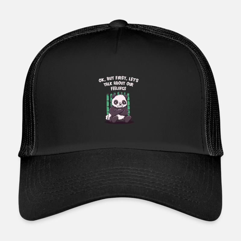 Parlons de nos sentiments drôle sarcasti Casquette trucker 
