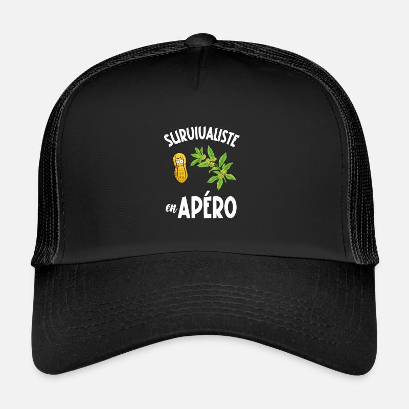 survivaliste en apéro Casquette trucker 