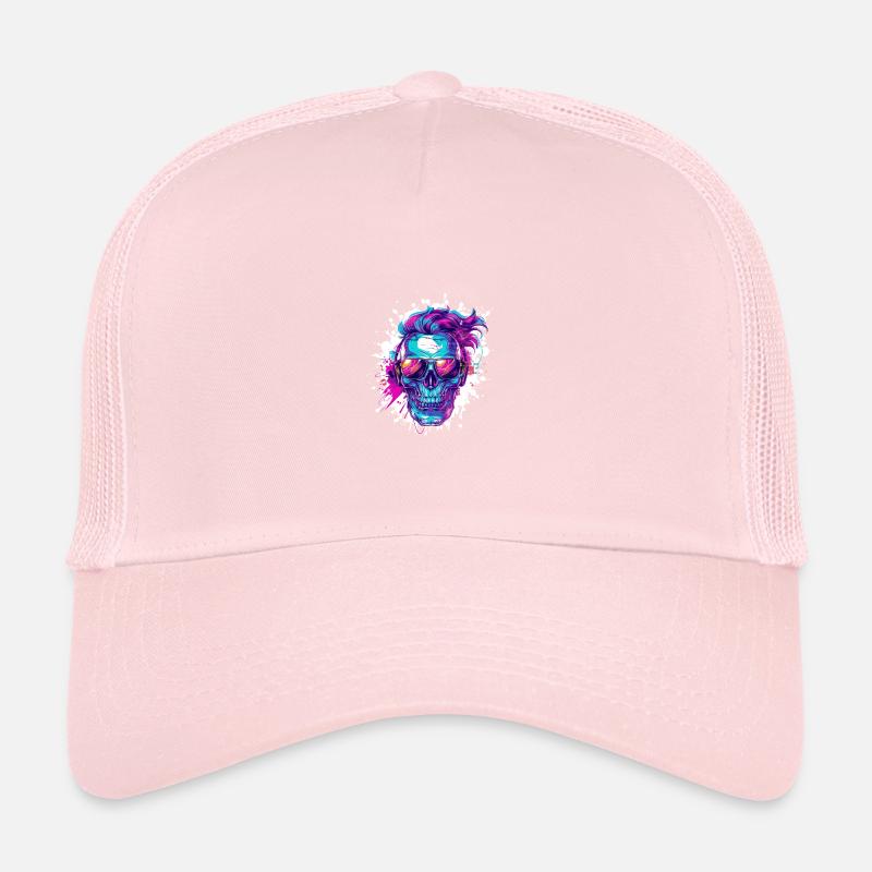 Techno Totenkopf Party Trucker Cap