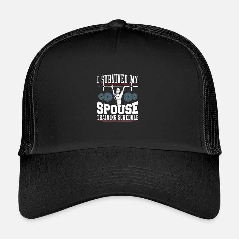 Fitness Training Training Plan Spouse Survived Trucker Cap