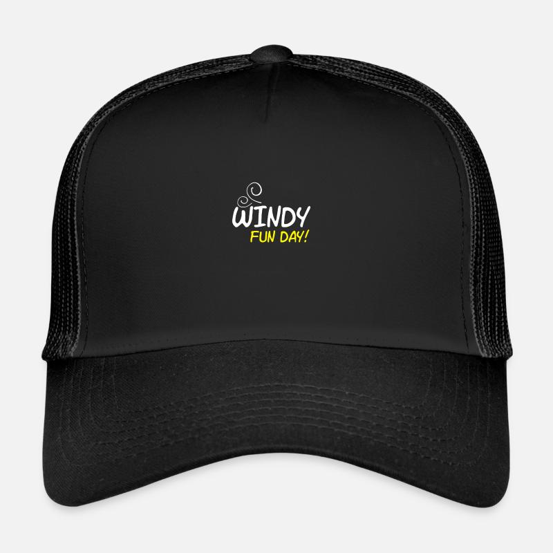 Journée venteuse - Casquette trucker - noir/noir