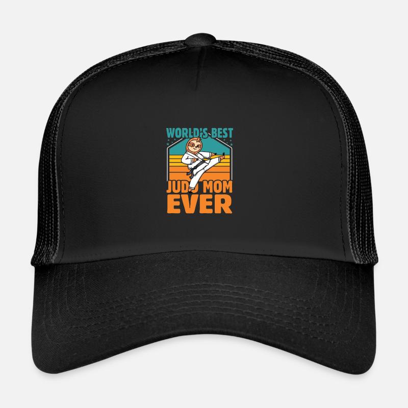 Die Judo-Mama aller Zeiten - Trucker Cap - Schwarz/Schwarz