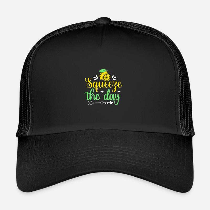 Lemonade Squeeze Day Summer Lovers Jus de citron Casquette trucker 
