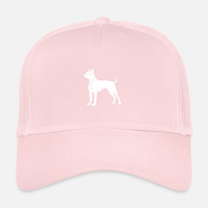 Silhouette de chien de fosse Casquette trucker 