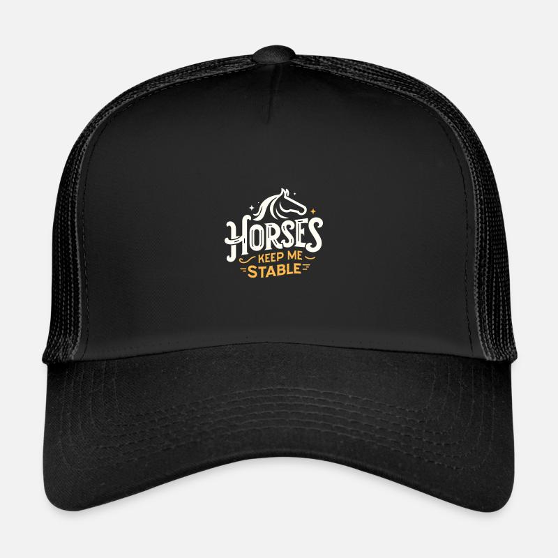 Pferde halten mich auf Trab Trucker Cap