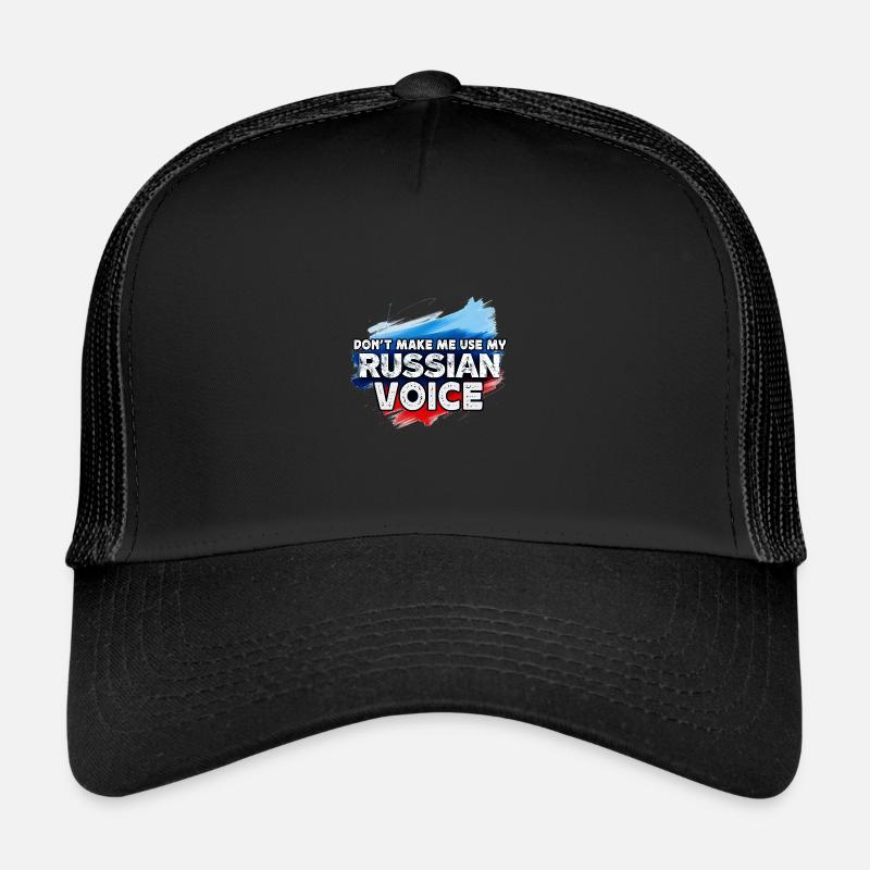Ne me forcez pas à utiliser ma voix russe Casquette trucker 