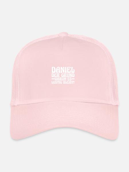Vorname Daniel - Trucker Cap - Hellrosa - Vorne