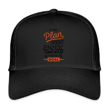 If the plan doesn't work color changeable - Trucker Cap - black/black - Front