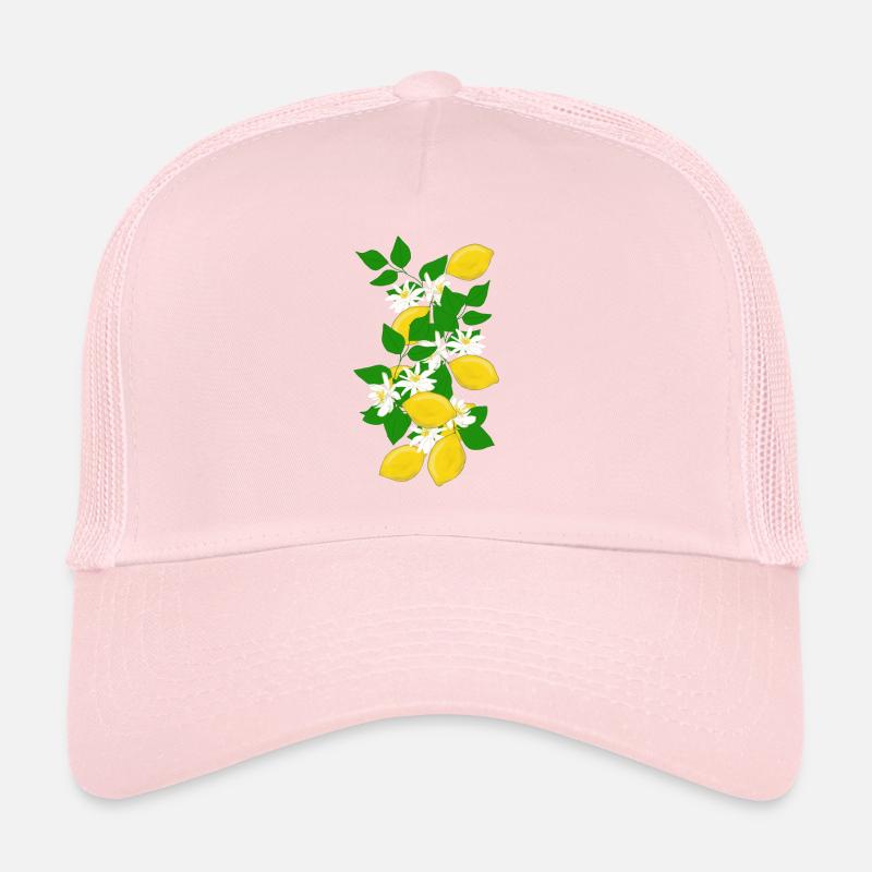 Citrons, branches, fleurs Casquette trucker 