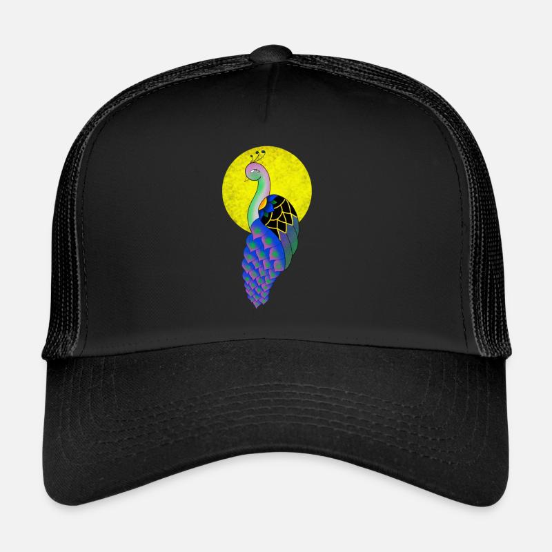 Pfau - Trucker Cap - Schwarz/Schwarz