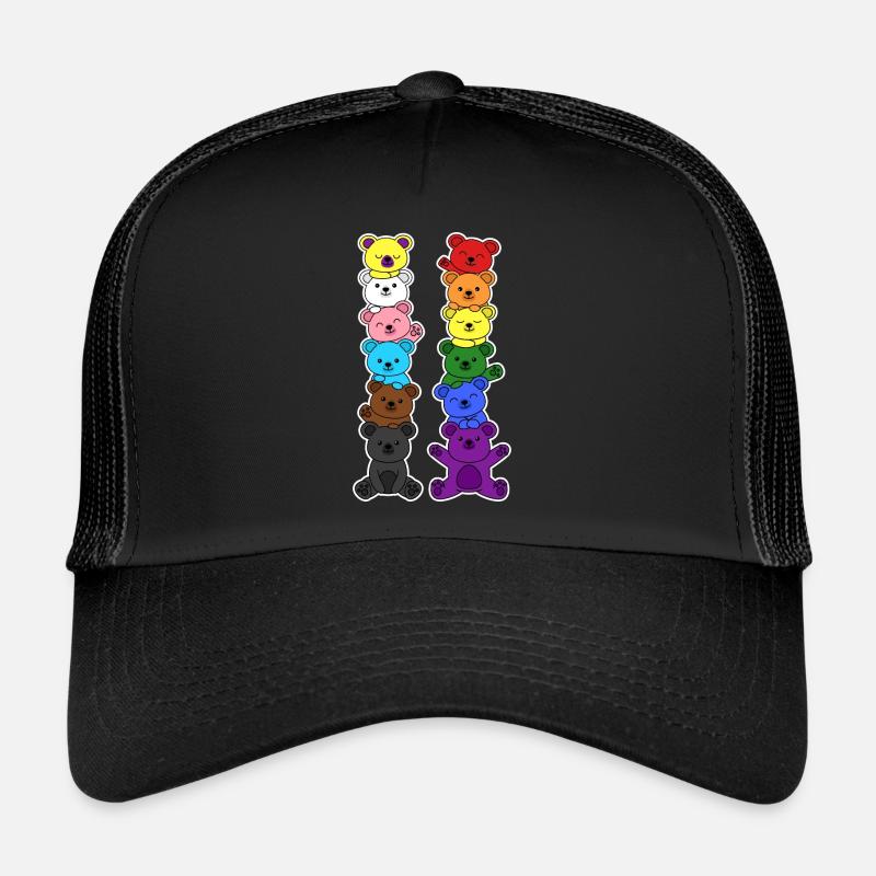 Le drapeau du progrès de la fierté porte l’égalité Casquette trucker 