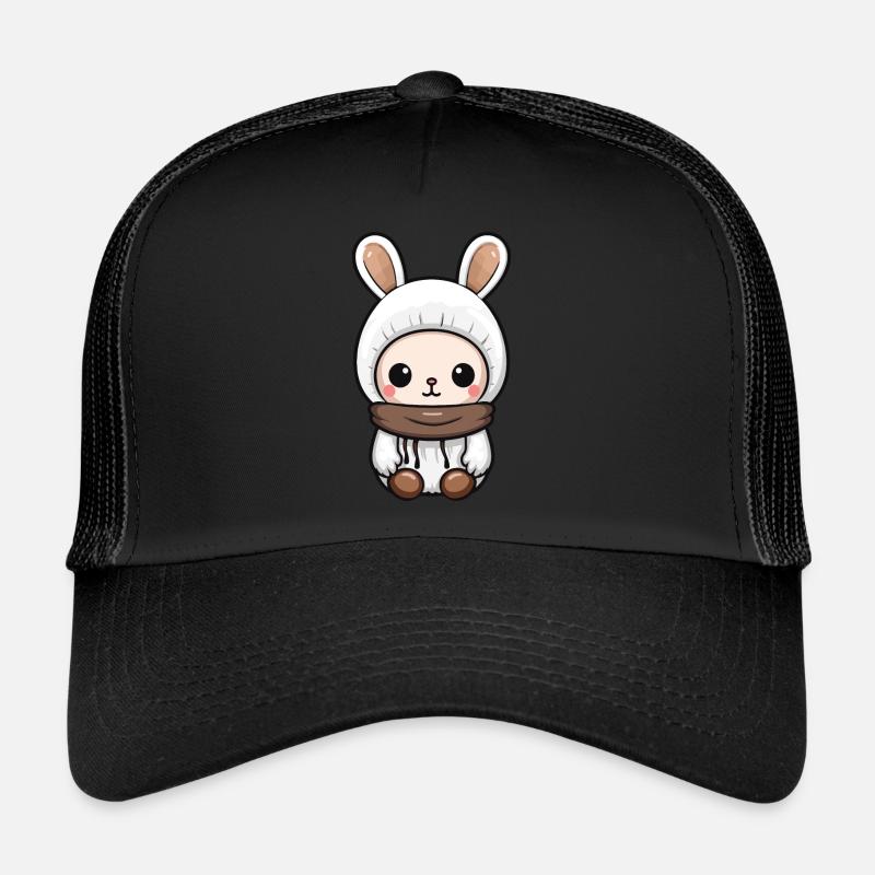 Bande dessinée d’hiver lapin Casquette trucker 