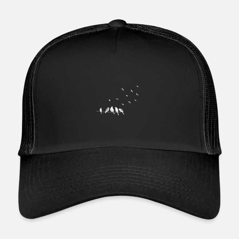 Migration des oiseaux en blanc Casquette trucker 