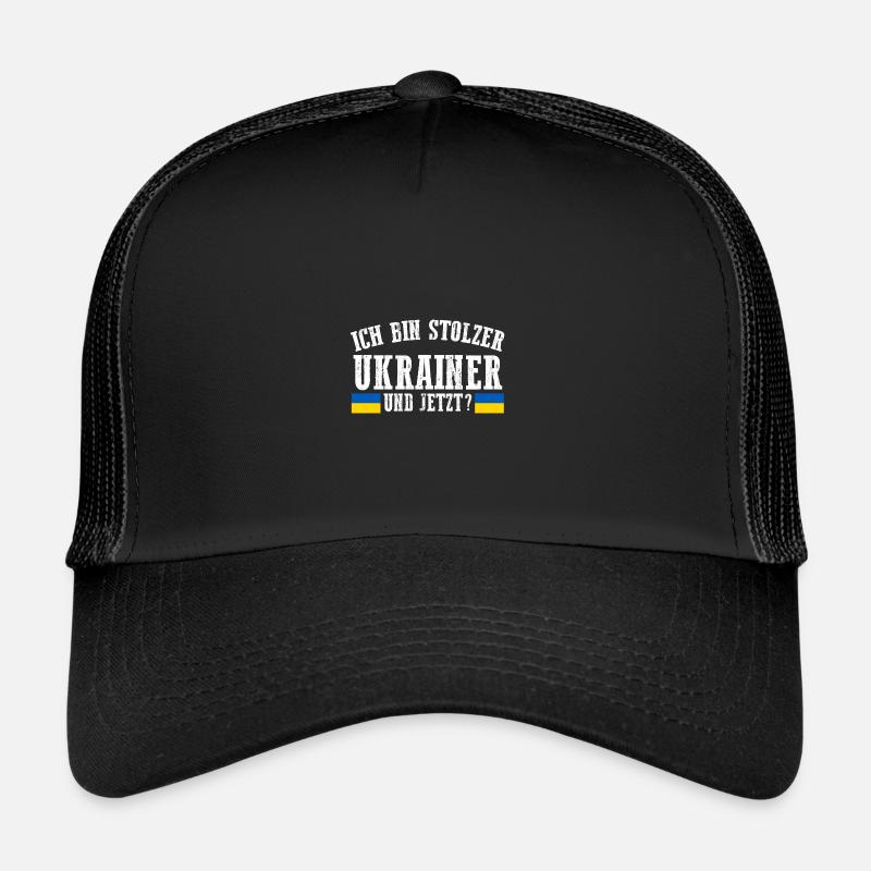 Ukrainer Ukraine - Trucker Cap - Schwarz/Schwarz