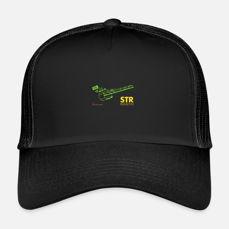 STR stuttgart gg - Trucker Cap - Schwarz/Schwarz