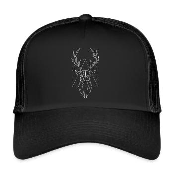 Cerf - Casquette trucker  - noir/noir - Devant