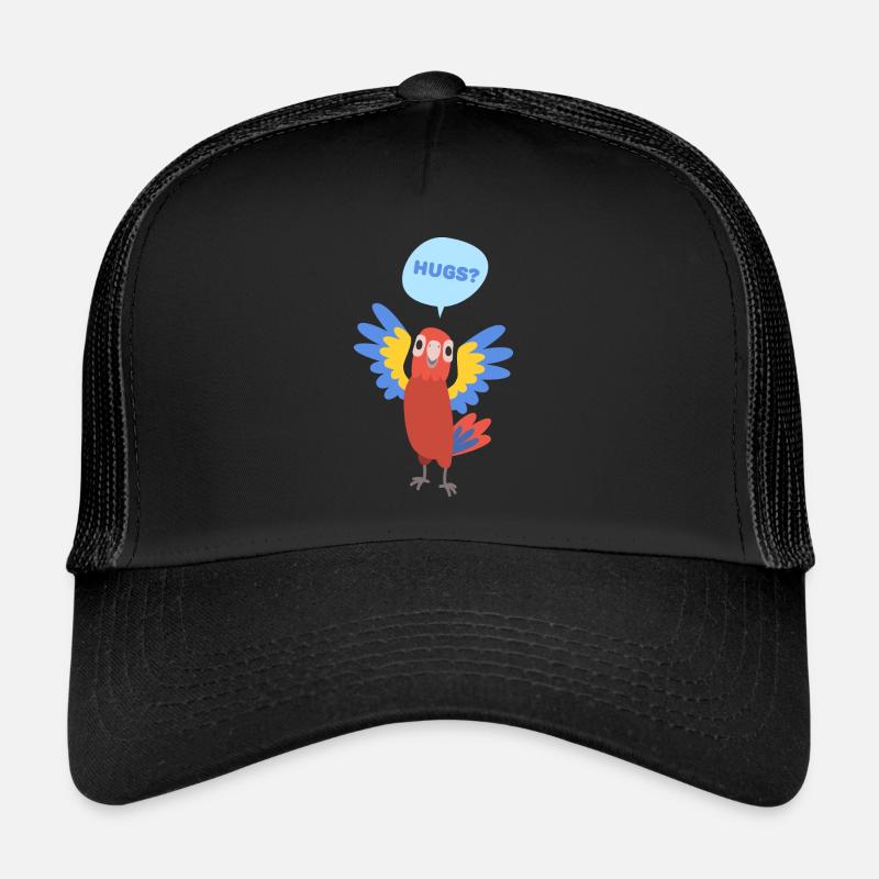 parrot character 02 - Trucker Cap - black/black