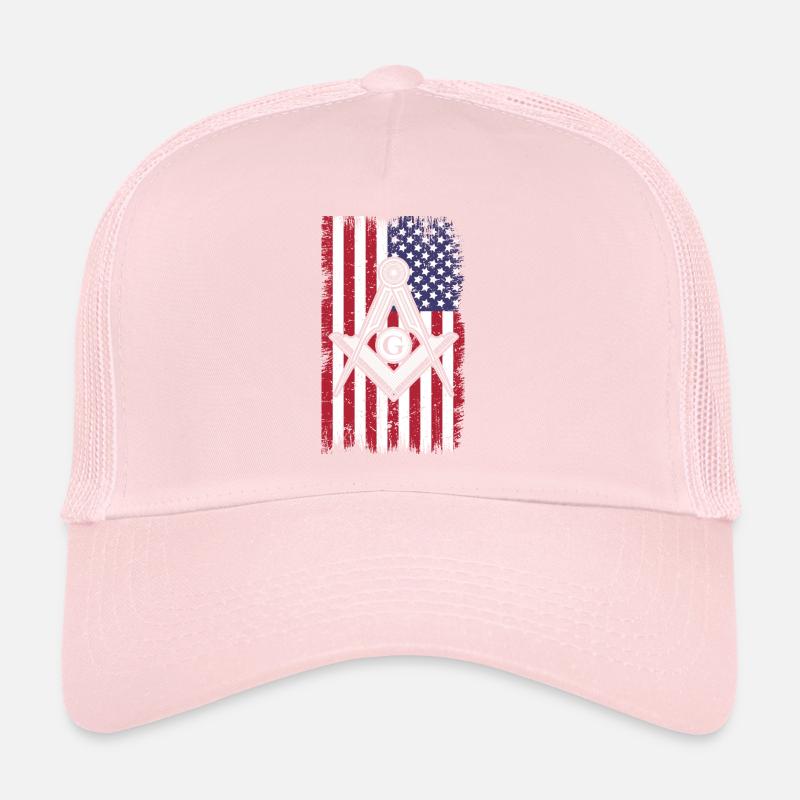 Masonic Freemasonry Fraternal Trucker Cap