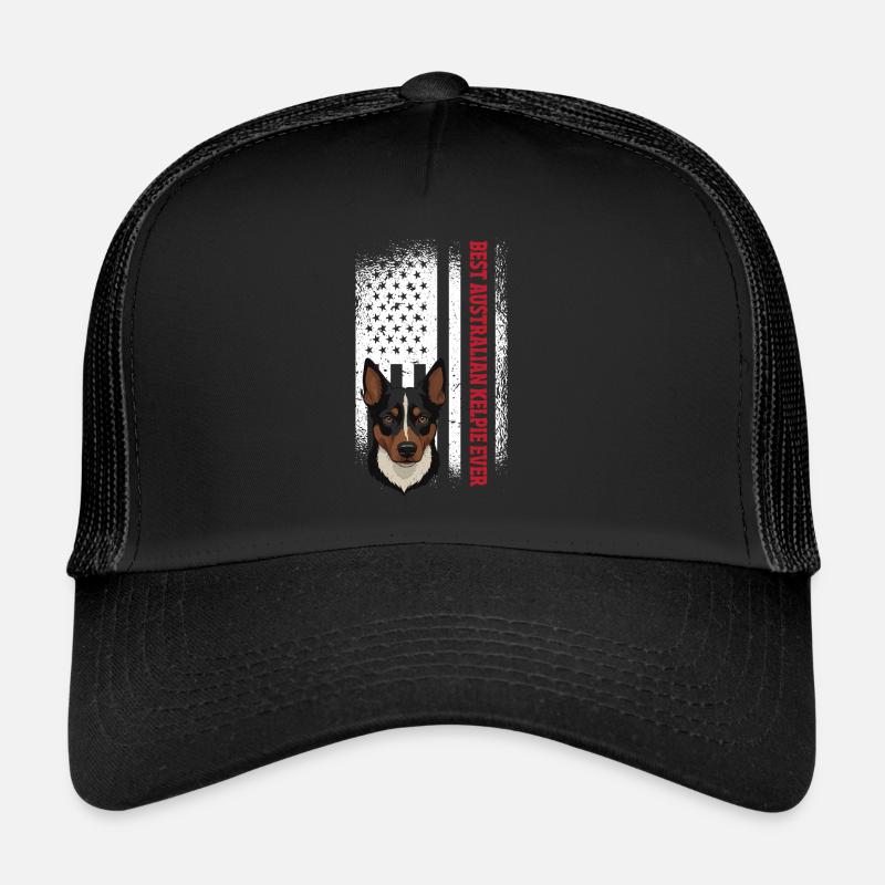 Cadeau de chien Kelpie Casquette trucker 