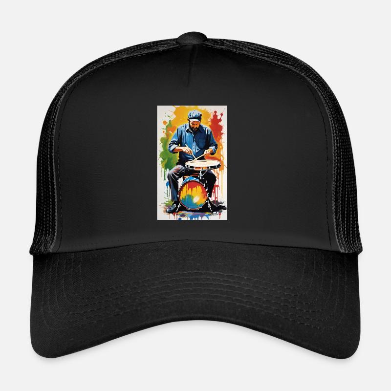 Schlagzeug - Trucker Cap - Schwarz/Schwarz