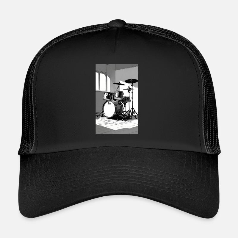Percussion - Casquette trucker  - noir/noir