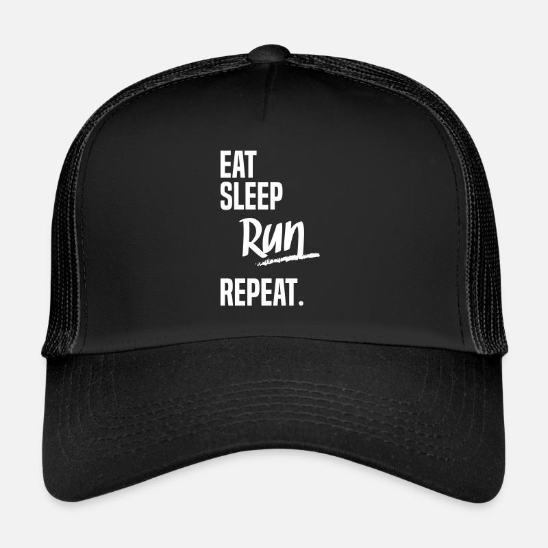 EAT SLEEP RUN Casquette trucker 