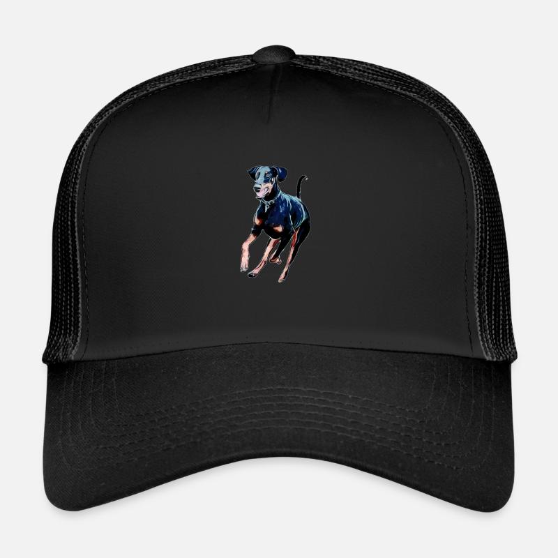 Doberman - Trucker Cap - black/black
