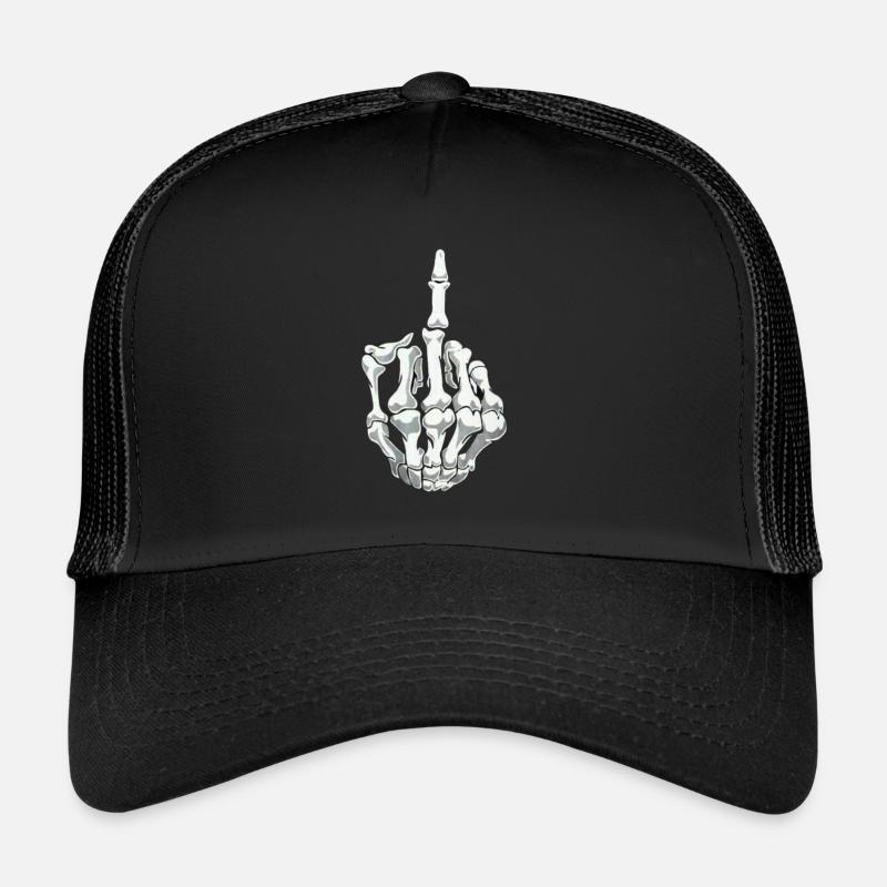 Doigt squelette Casquette trucker 