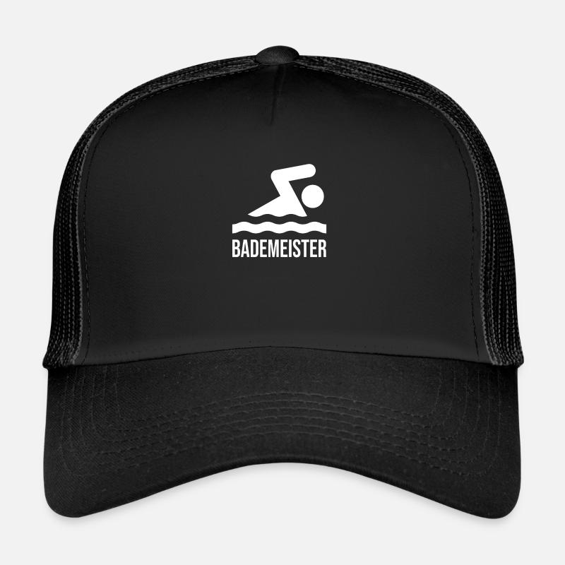 Bademeister - Trucker Cap - Schwarz/Schwarz
