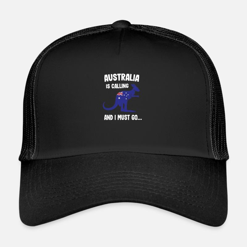 Australia is calling Australia saying - Trucker Cap - black/black