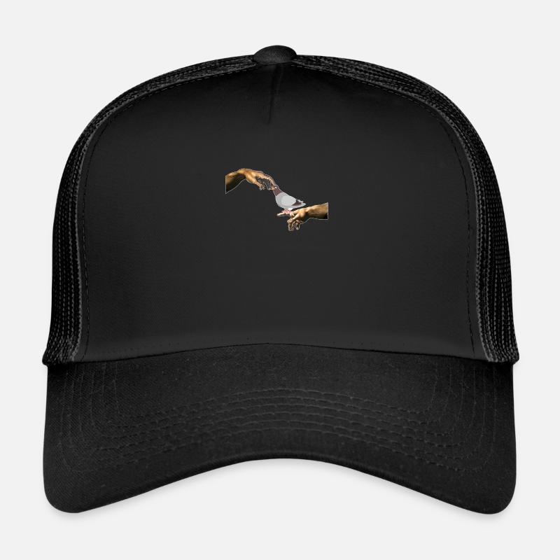Michelangelo création pigeon pigeon élevage art Casquette trucker 