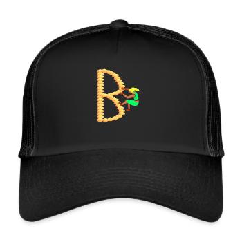 Climbing, Bouldering, Sport Climbing, Climbing Wall, Top - Trucker Cap - black/black - Front