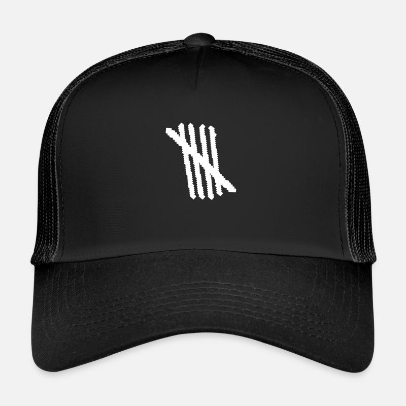 5 | Five strokes | Count | Symbol | Stripe Trucker Cap
