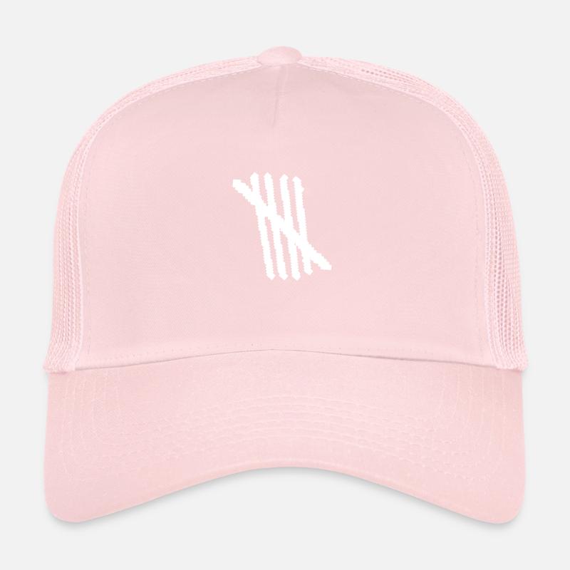 5 | Five strokes | Count | Symbol | Stripe Trucker Cap