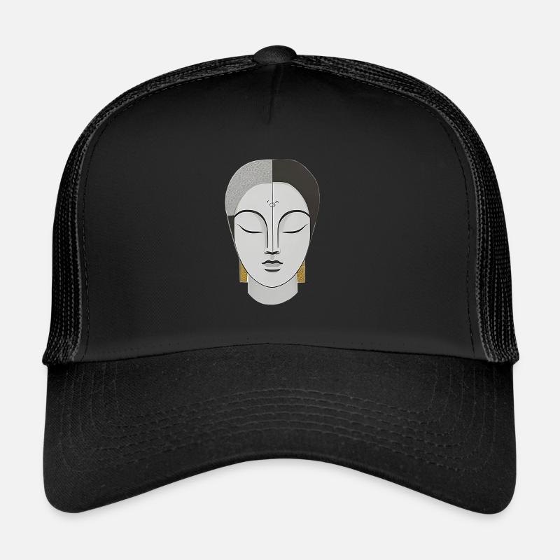 Gesicht im Boho Stil Trucker Cap